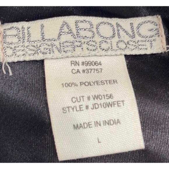 Billabong Designer’s Closet Large Black & Gold Sequin Fete Setter Dress - Picture 12 of 12